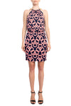 Cocktail Dresses Printed Short Cocktail Dress Navy