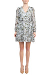 Cocktail Dresses Long Sleeve Floral Print Cocktail Dress Full Bloom