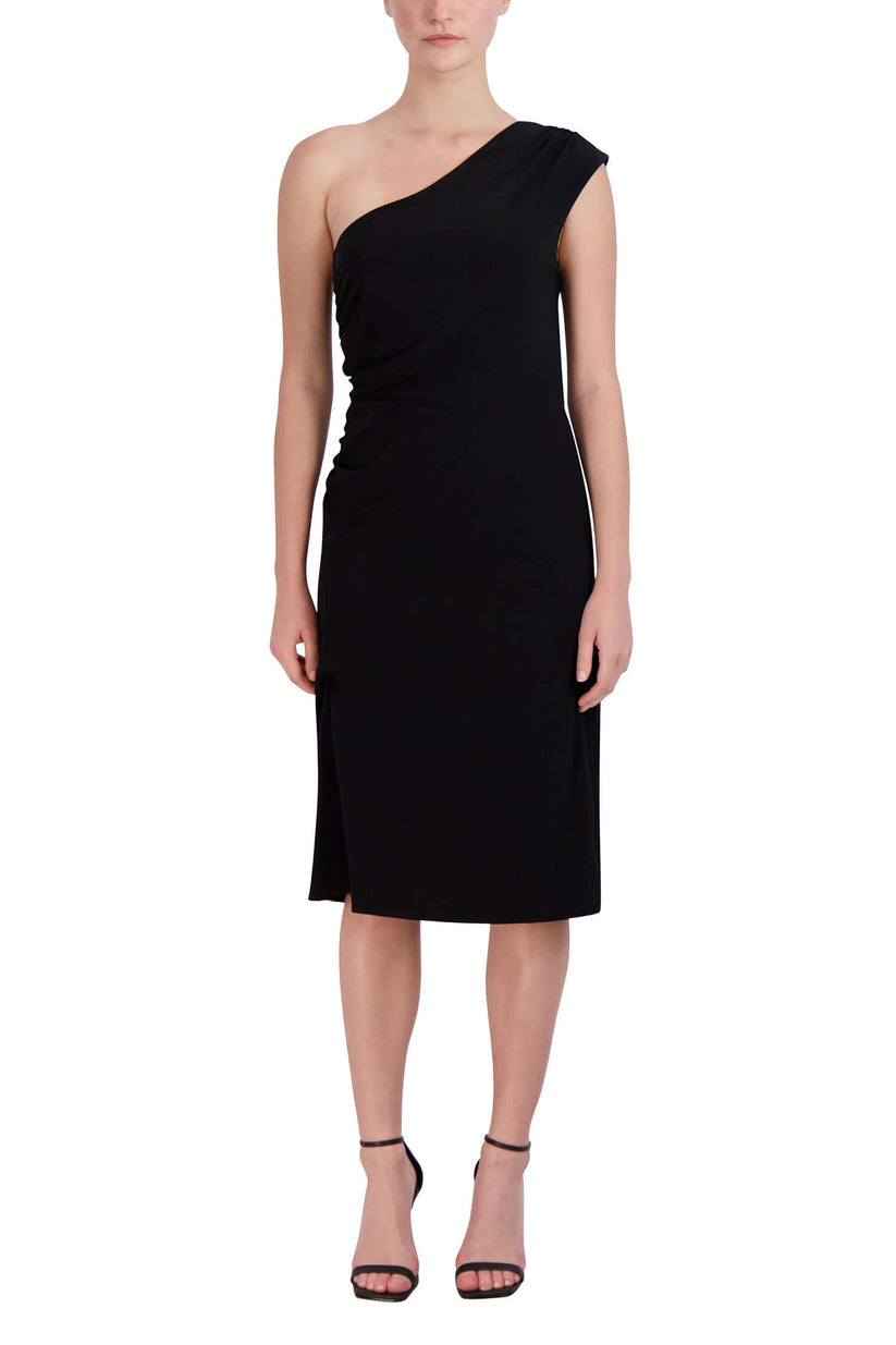 Cocktail Dresses Short Fitted Knee Length Cocktail Dress Black
