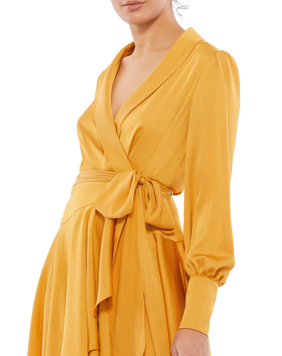 Cocktail Dresses Short Cocktail Long Sleeve High Low Dress Marigold