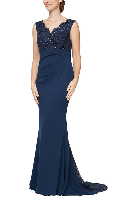 Formal Dresses Fitted Long Formal Dress NAVY