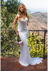 Wedding Dresses Long Simple Fitted Wedding Dress Ivory