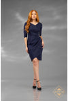 Cocktail Dresses Short Homecoming Mini Cocktail Dress Navy