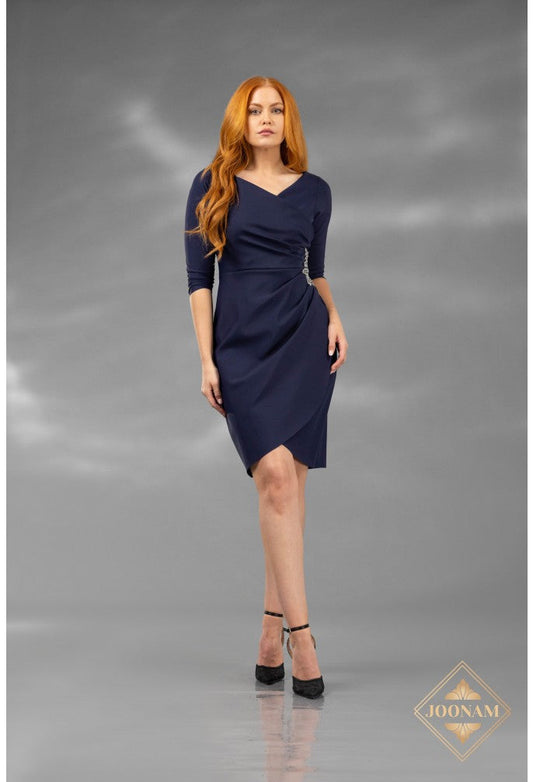 Cocktail Dresses Short Homecoming Mini Cocktail Dress Navy