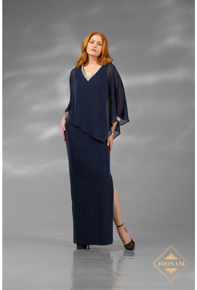 Formal Dresses Long Formal Slit Evening Dress Navy