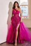 Prom Dresses Long A Line Prom Dress Magenta