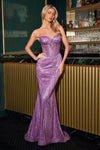 Prom Dresses Long Prom Formal Beaded Glitter Dress Violet