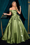 Prom Dresses Prom Long A Line Formal Dress Greenery