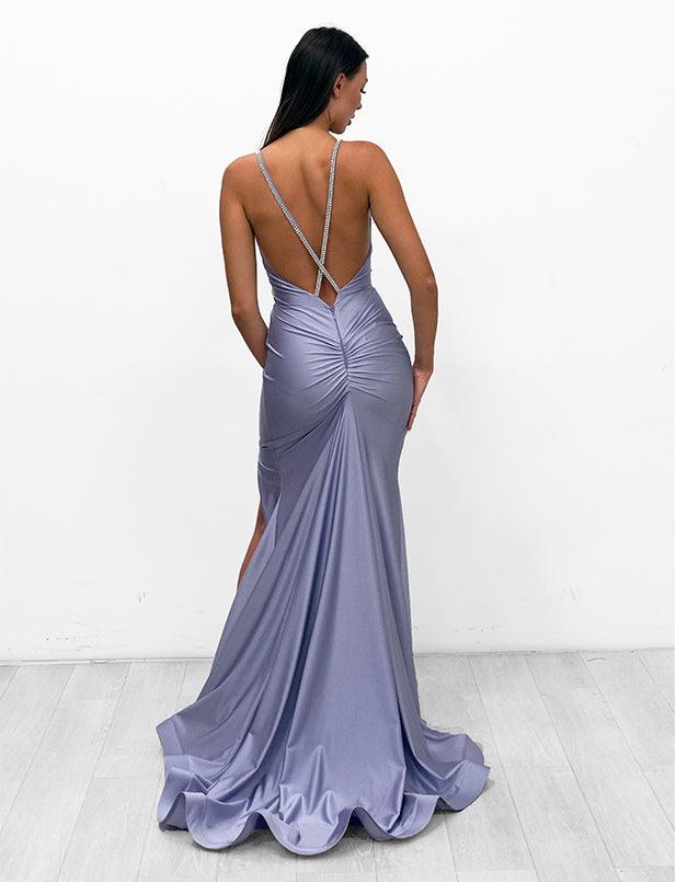 Jessica Angel Formal Spaghetti Strap Long Gown 924 - The Dress Outlet