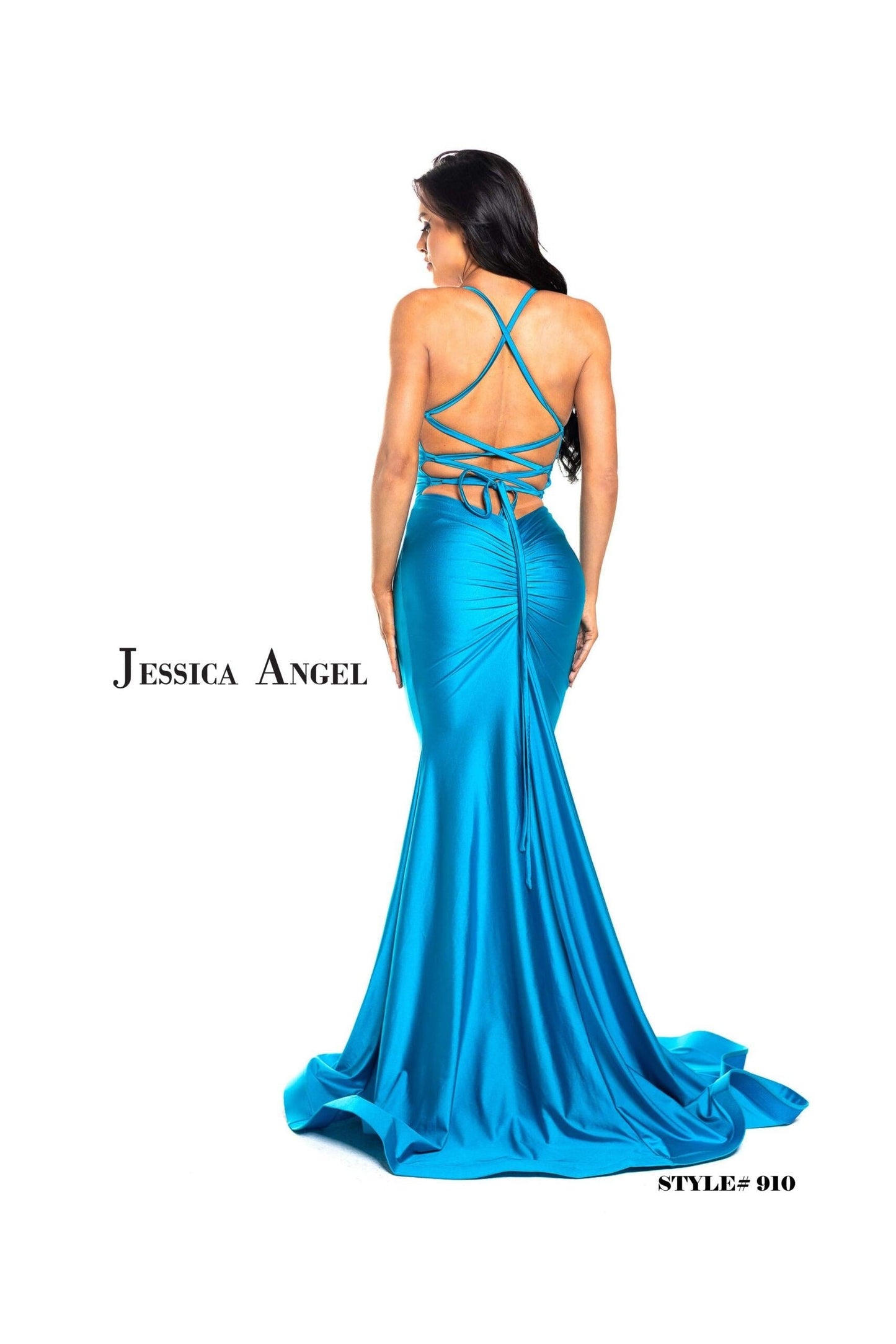 Jessica Angel Long Formal Fitted Dress 910 - The Dress Outlet