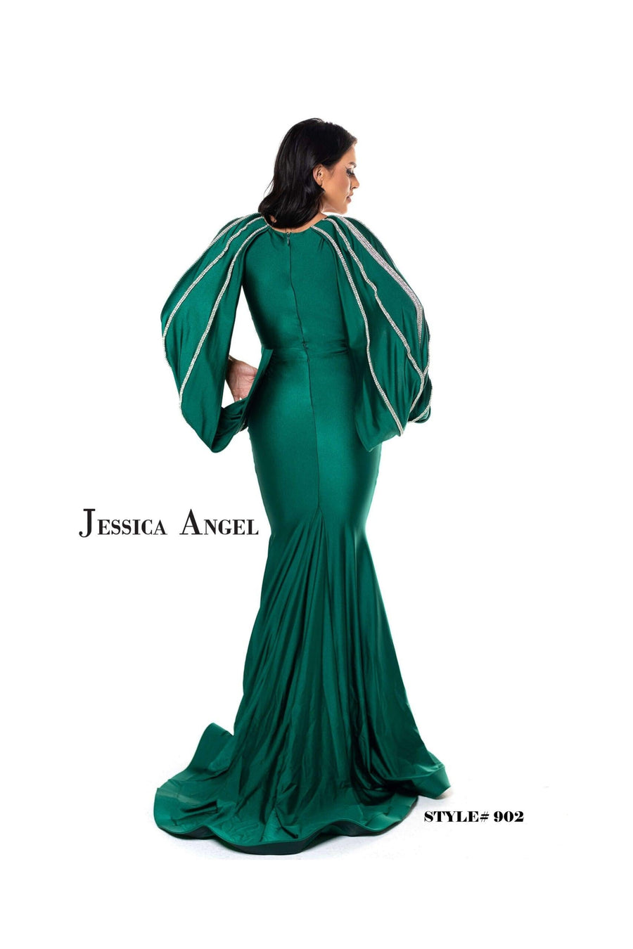 Jessica Angel Long Formal Fitted Evening Dress 902 - The Dress Outlet