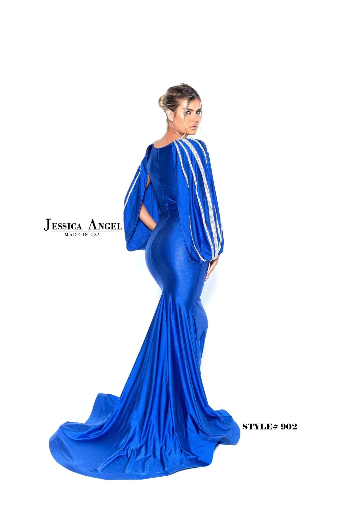 Jessica Angel Long Formal Fitted Evening Dress 902 - The Dress Outlet