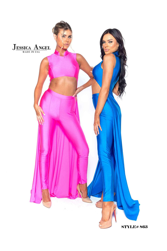 Jessica Angel Long Formal Jumpsuit 863 - The Dress Outlet