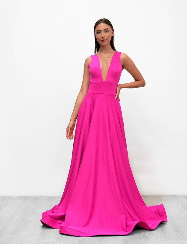Jessica Angel Long Sleeveless Formal Prom Dress 898 - The Dress Outlet