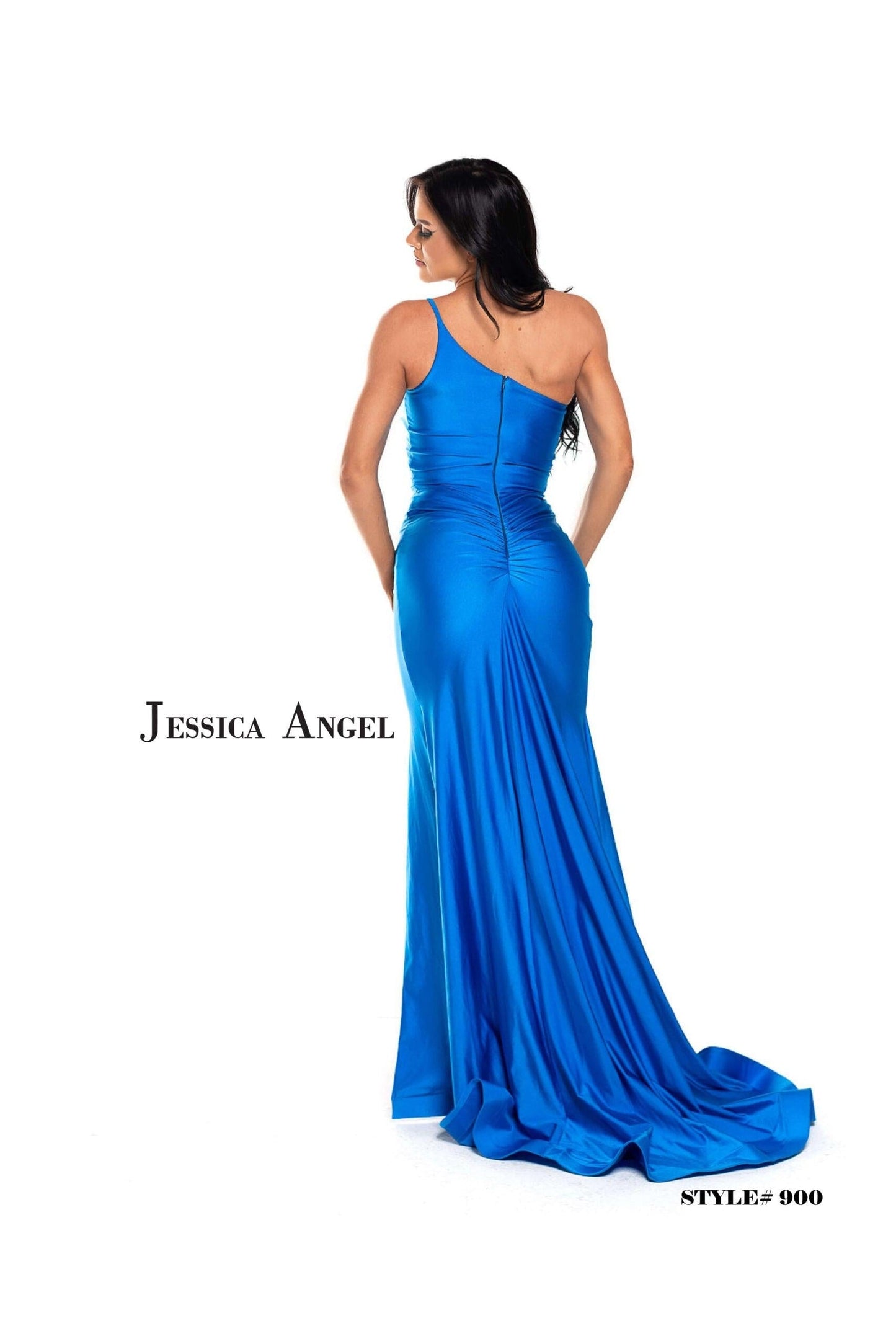 Jessica Angel One Shoulder Long Formal Dress 900 - The Dress Outlet