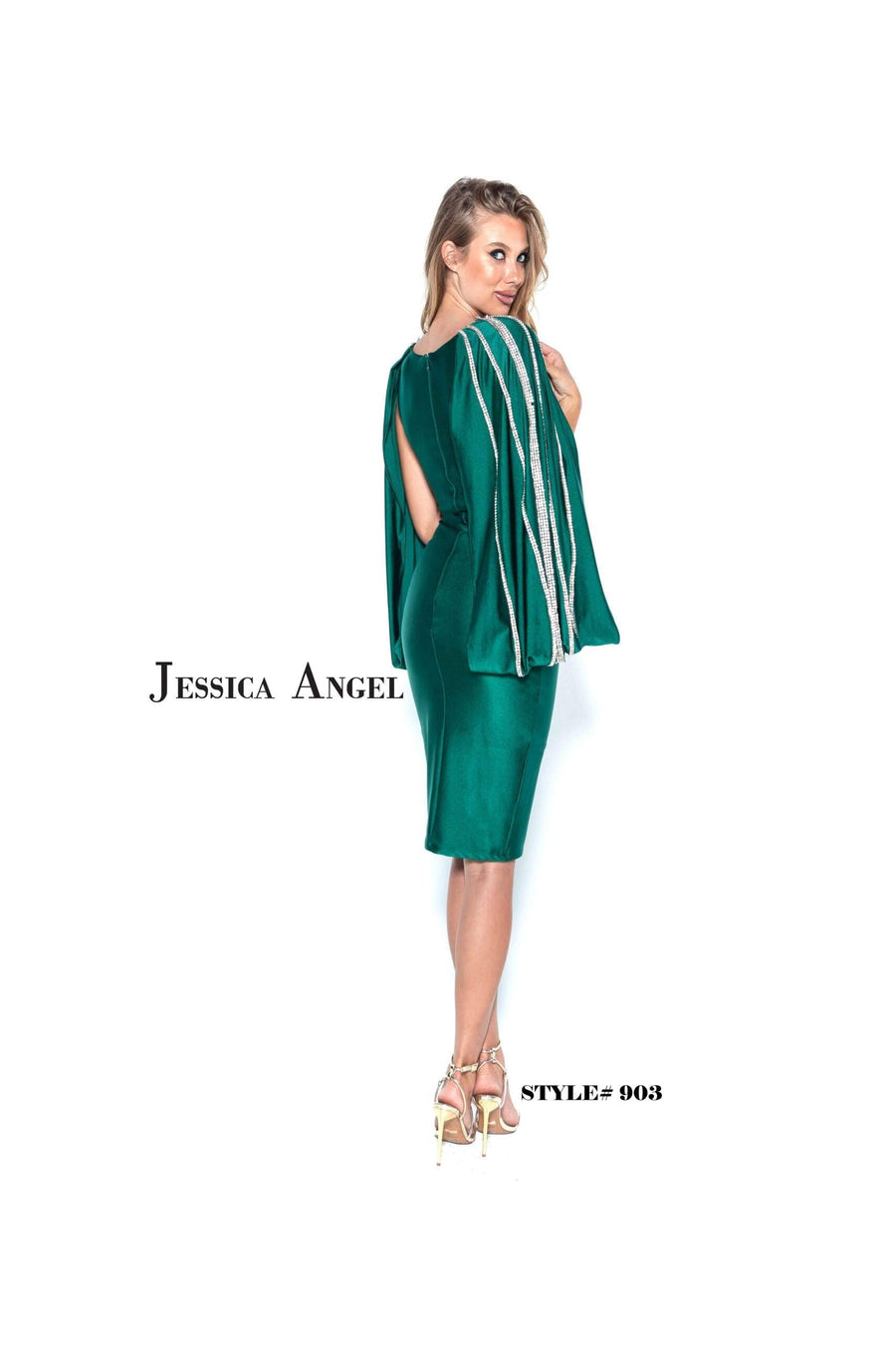 Jessica Angel Short Cocktail Fitted Dress 903 - The Dress Outlet