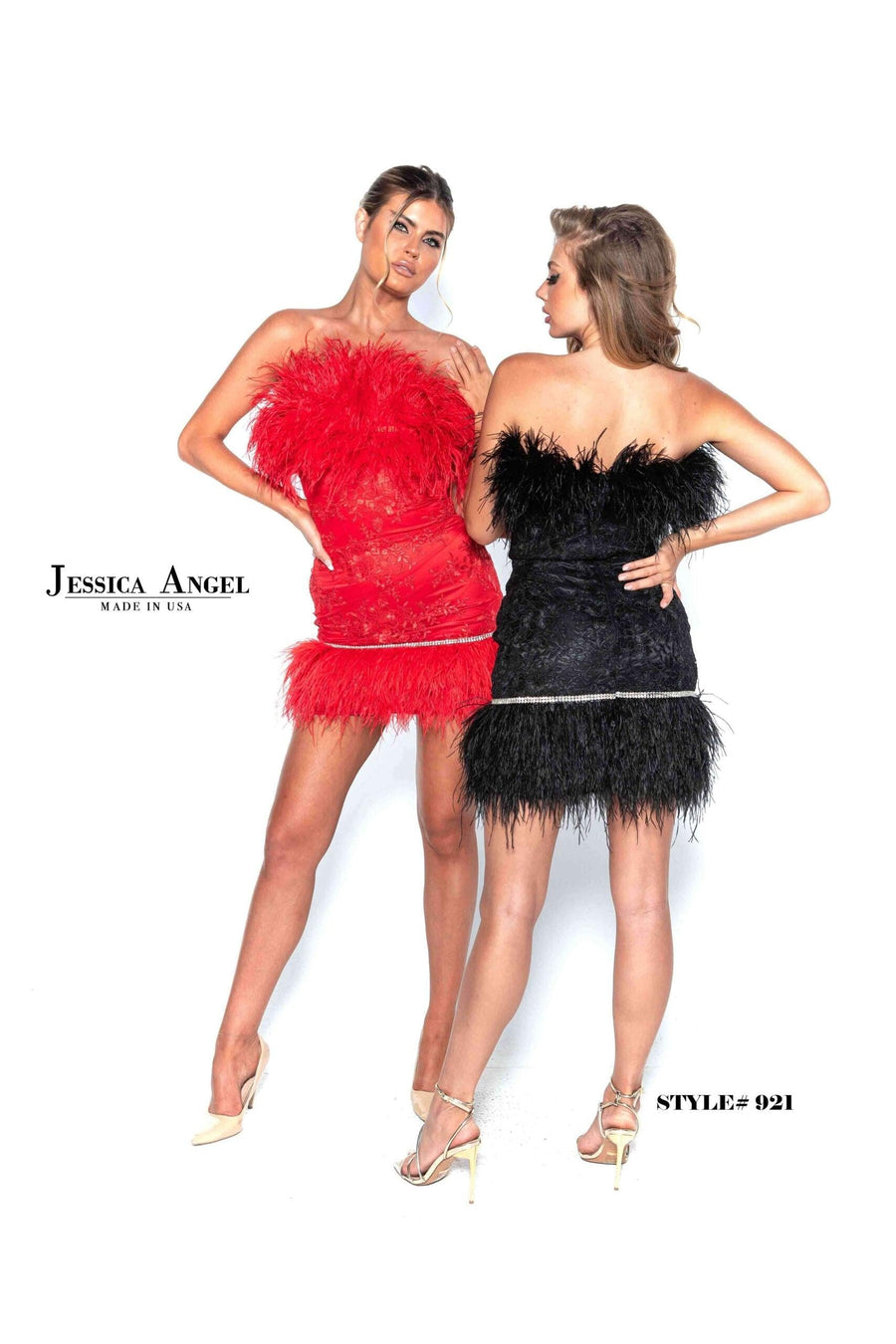 Jessica Angel Short Strapless Cocktail Dress 921 - The Dress Outlet