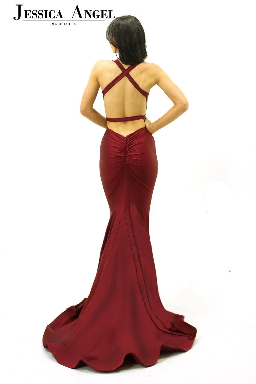 Jessica Angel Sleeveless Long Formal Gown 737 - The Dress Outlet