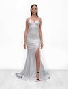 Jessica Angel Spaghetti Strap Formal Long Dress 908 - The Dress Outlet