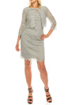 Jessica Howard Short Mother of Bride Jacket Dress - The Dress Outlet