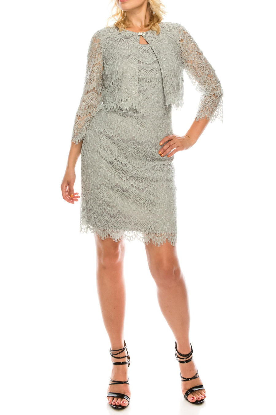 Jessica Howard Short Mother of Bride Jacket Dress Sale - The Dress Outlet