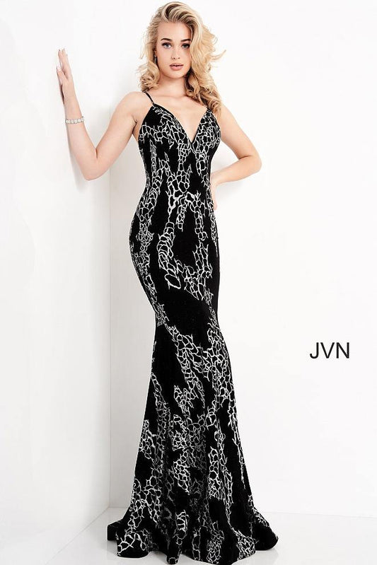 Jovani Long Fitted Ptom Dress JVN00905 - The Dress Outlet