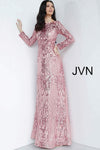 JVN by Jovani Long Sleeve Embellished Prom Long Gown JVN62711 - The Dress Outlet Jovani
