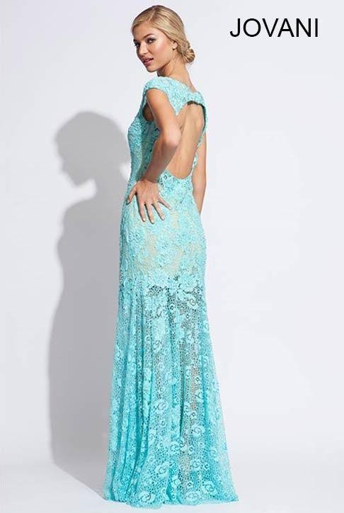 Jovani Cap Sleeve Long Prom Gown 88435 - The Dress Outlet