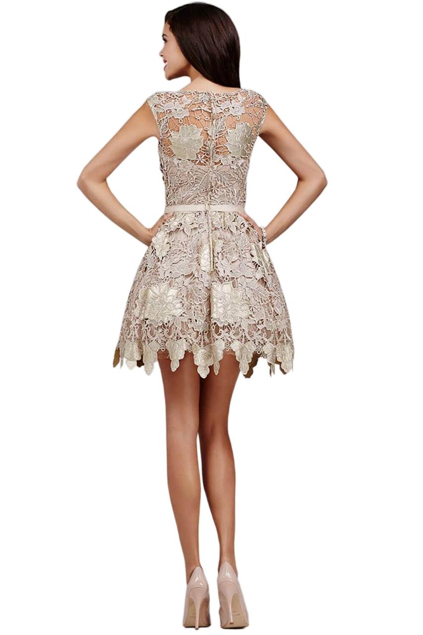 Jovani Cap Sleeve Short Homecoming Dress 94434 - The Dress Outlet