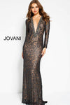 Jovani Formal Long Sleeve Evening Dress 54989 - The Dress Outlet