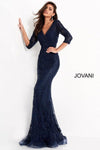 Jovani Long Formal Long Sleeve Evening Dress 03561 - The Dress Outlet