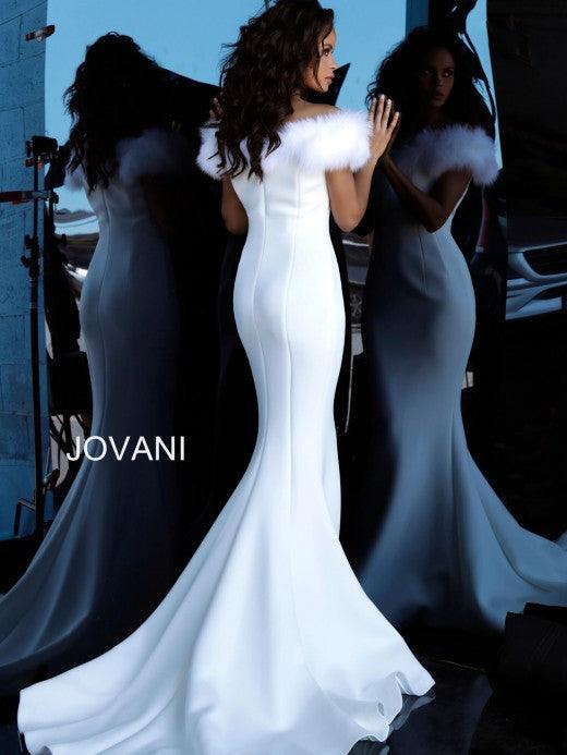 Jovani Long Formal Off Shoulder Evening Dress 63884 - The Dress Outlet