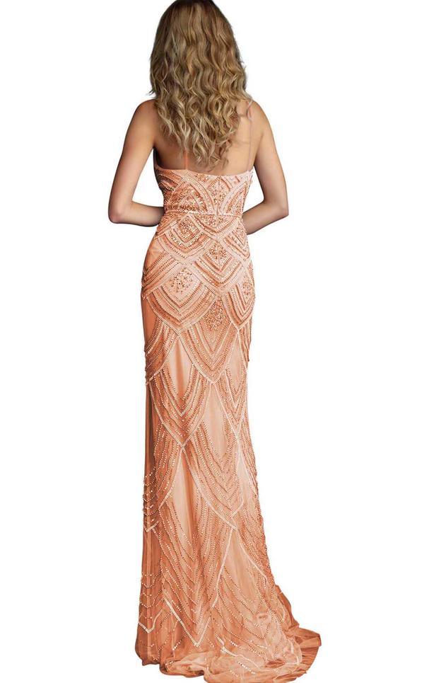 Jovani Long Fitted Sequin Prom Dress 60653 - The Dress Outlet
