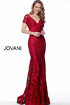 Jovani Long Formal Short Sleeve Evening Gown 68446 - The Dress Outlet