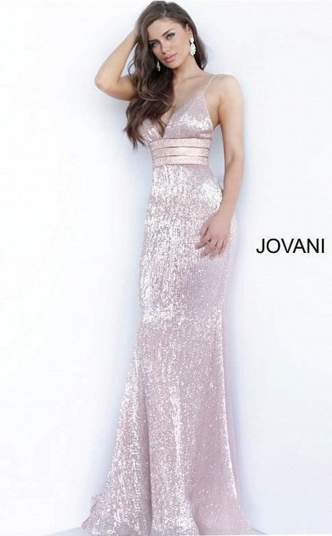 Jovani Long Formal Spaghetti Strap Prom Dress 4697 - The Dress Outlet