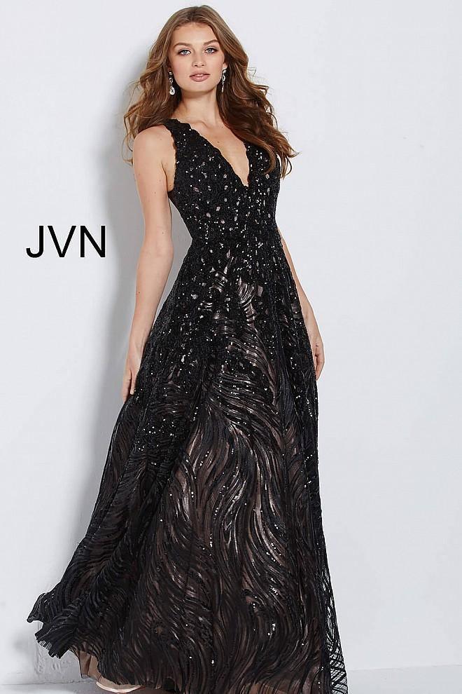 Jovani Long Formal V Neck Ball Gown Sale 60641 - The Dress Outlet