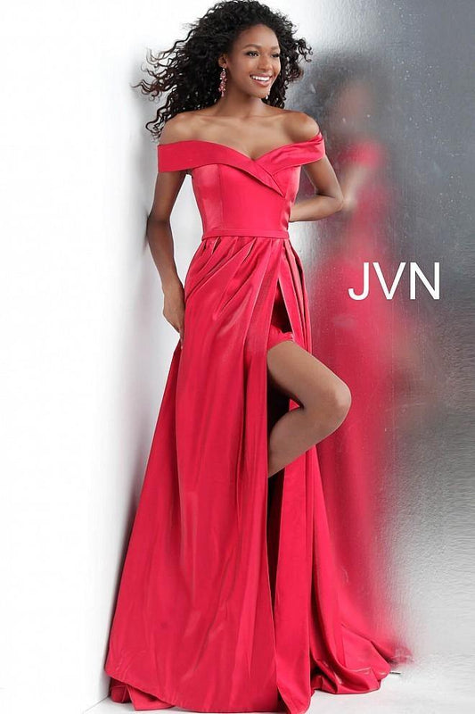 Jovani Long Off Shoulder Prom Dress JVN64244 - The Dress Outlet