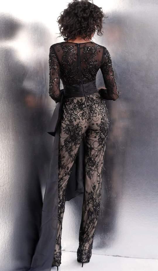 Jovani Long Sleeve Formal Jumpsuit 64068 - The Dress Outlet