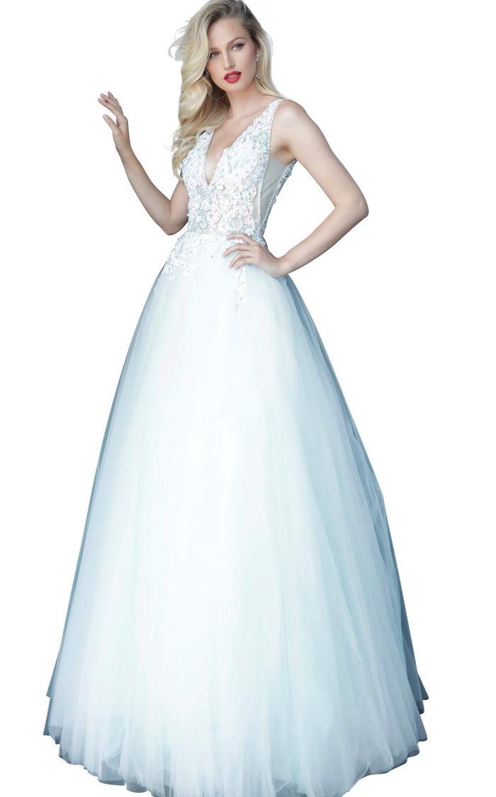 Jovani Long Sleeveless Prom Dress 1813 - The Dress Outlet