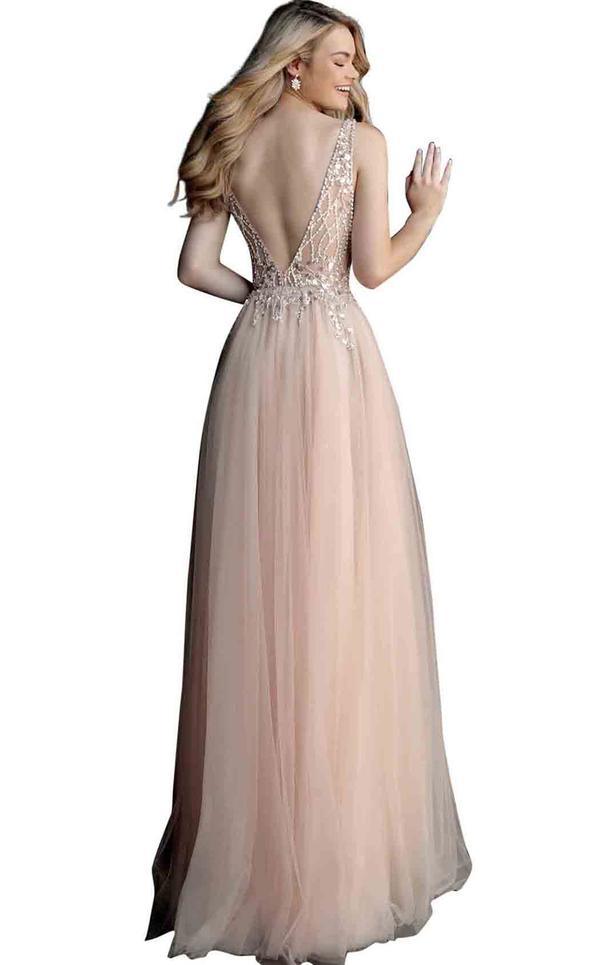 Jovani Long Sleeveless Prom Dress 65324 - The Dress Outlet