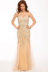 Jovani Long Strapless Formal Prom Dress 93565 - The Dress Outlet