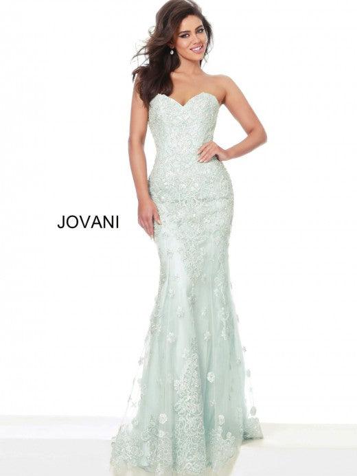 Jovani Long Strapless Prom Formal Dress 60432 - The Dress Outlet