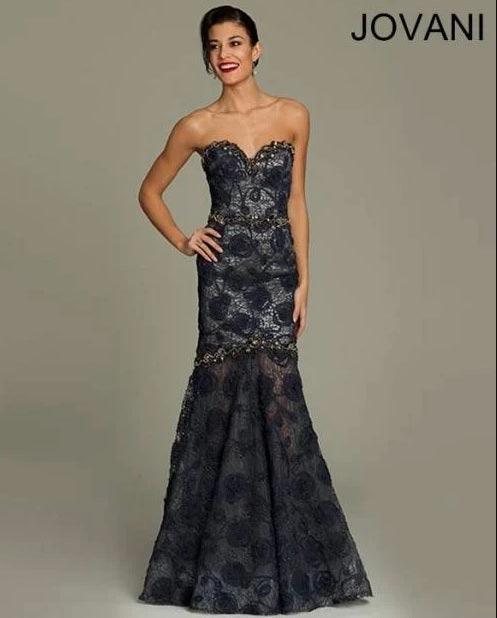 Jovani Mermaid Fit Long Evening Dress 92625 - The Dress Outlet