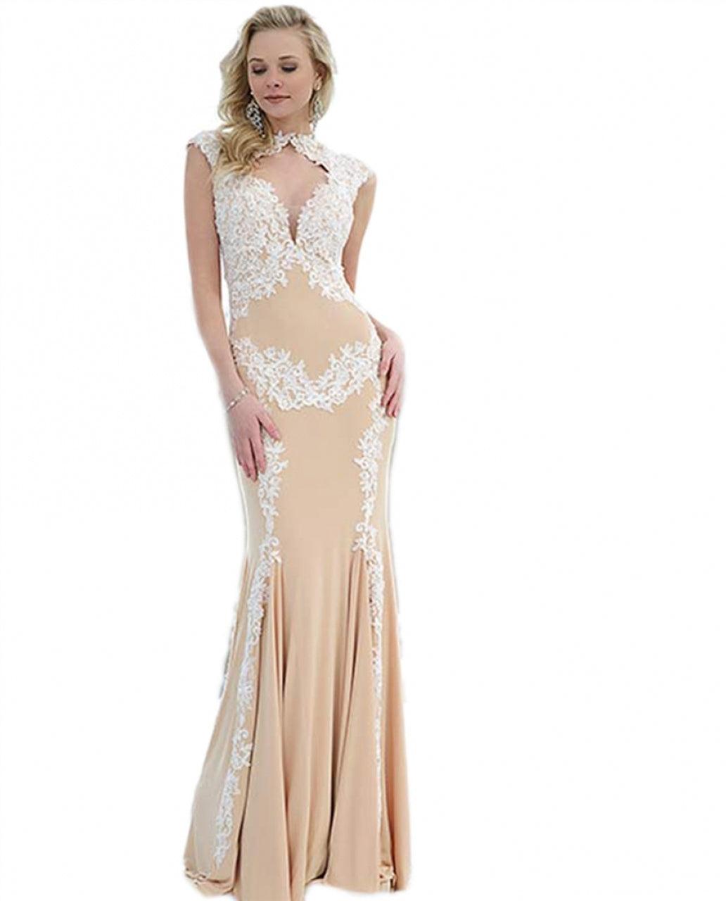 Jovani Mermaid Fit Long Prom Gown 89902 - The Dress Outlet
