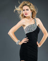 Jovani One Shoulder Short Prom Dress 90364 - The Dress Outlet