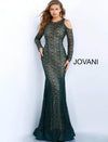 Jovani Prom long Formal Evening Lace Dress 61163 - The Dress Outlet