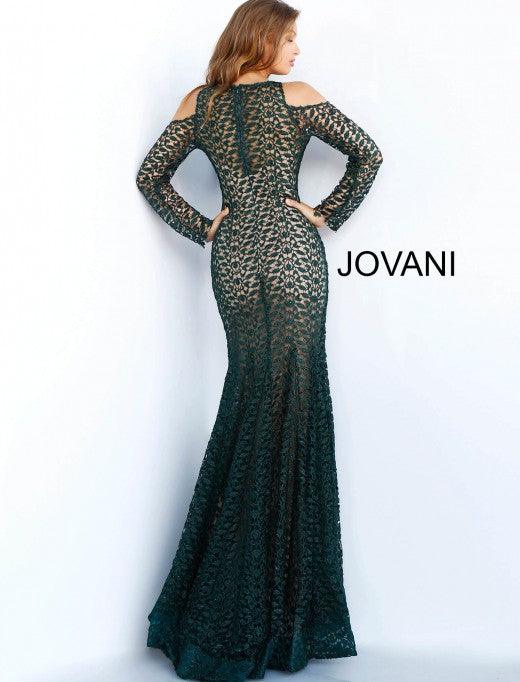 Jovani Prom long Formal Evening Lace Dress 61163 - The Dress Outlet