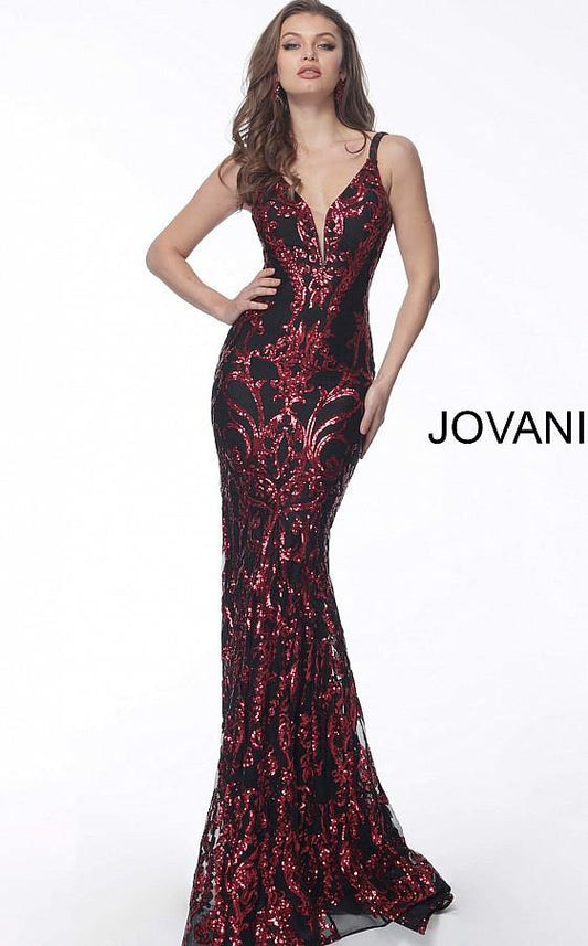 Jovani Prom Long Fitted Sleeveless Dress 63350 - The Dress Outlet