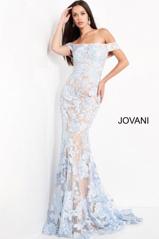 Jovani Prom Long Off Shoulder Formal Dress 02610 - The Dress Outlet