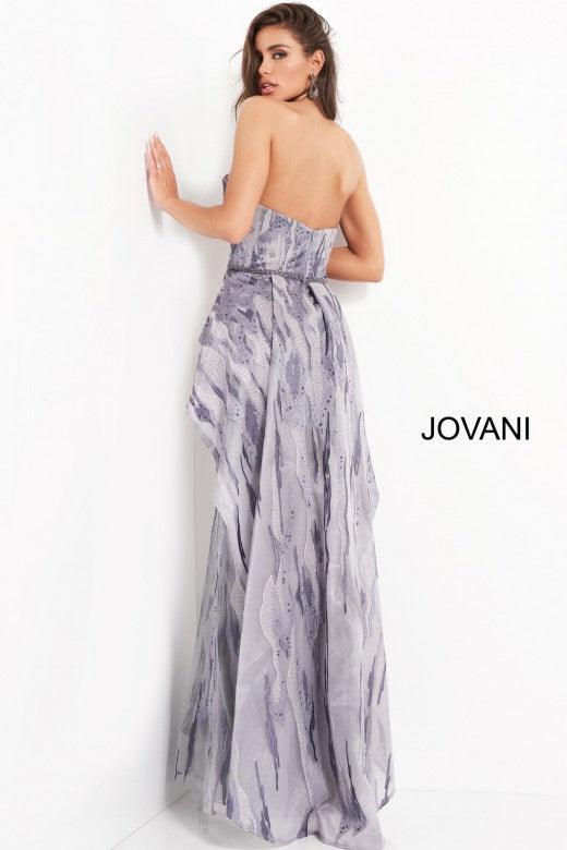 Jovani Prom Long Strapless Beaded Formal Gown 04436 - The Dress Outlet